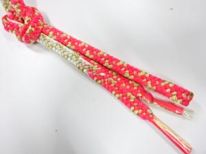 未使用品　正絹　手組帯締め